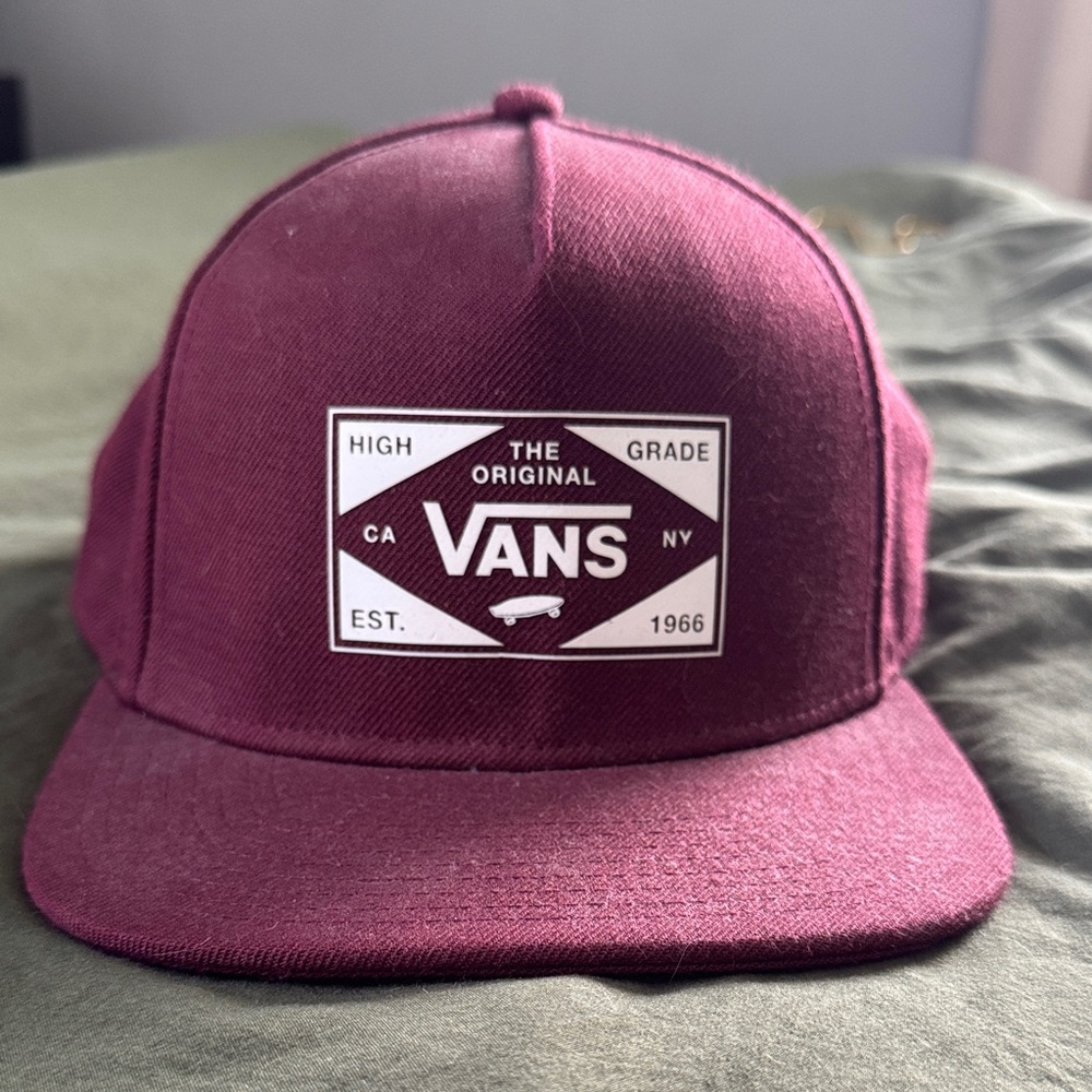 Vans Burgundy Logo Snapback